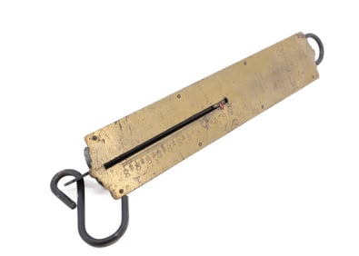 CHATILLON "100 LB" BRASS SCALE