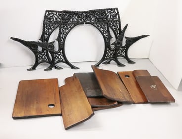 (2) ANTIQUE SCHOOL DESKS