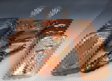 LOT OF COPPER MOLDS, SCOOPS, MEASURES