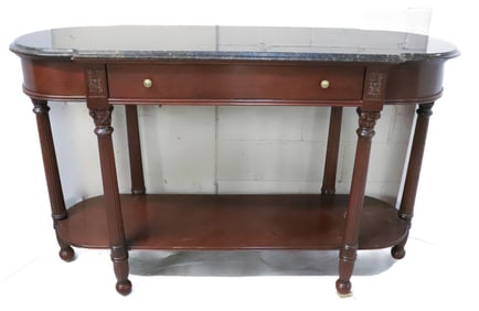 HARDEN MARBLE TOP CONSOLE TABLE