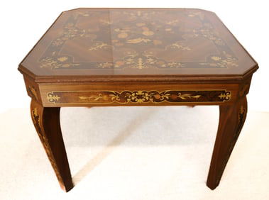 ITALIAN MARQUETRY GAME TABLE