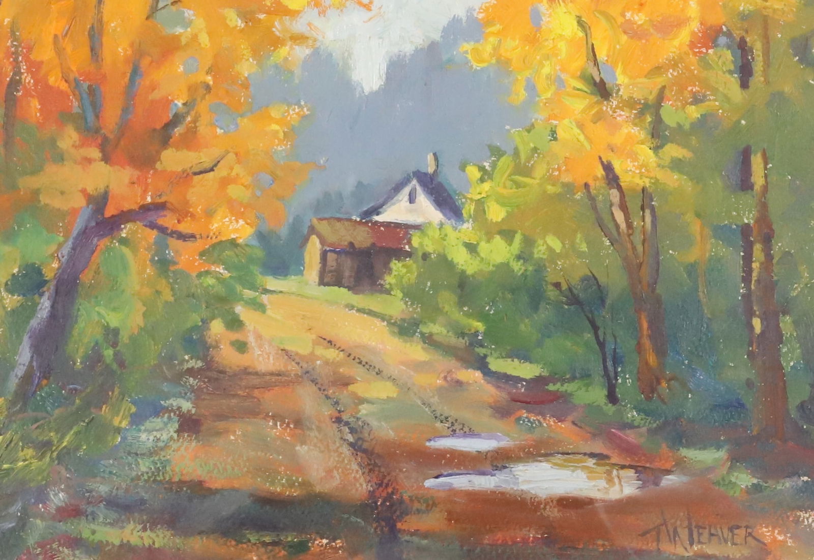 TIM WEAVER, OIL ON PAPER (1 of 6)