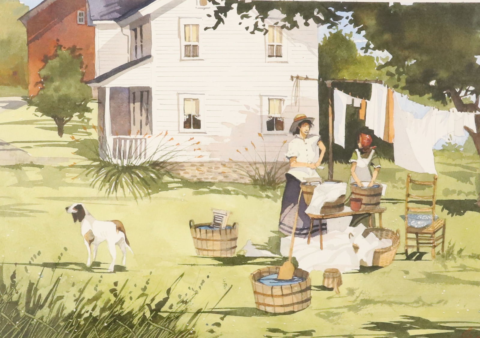 JOHN JAMES, FRAMED WATERCOLOR (1 of 10)