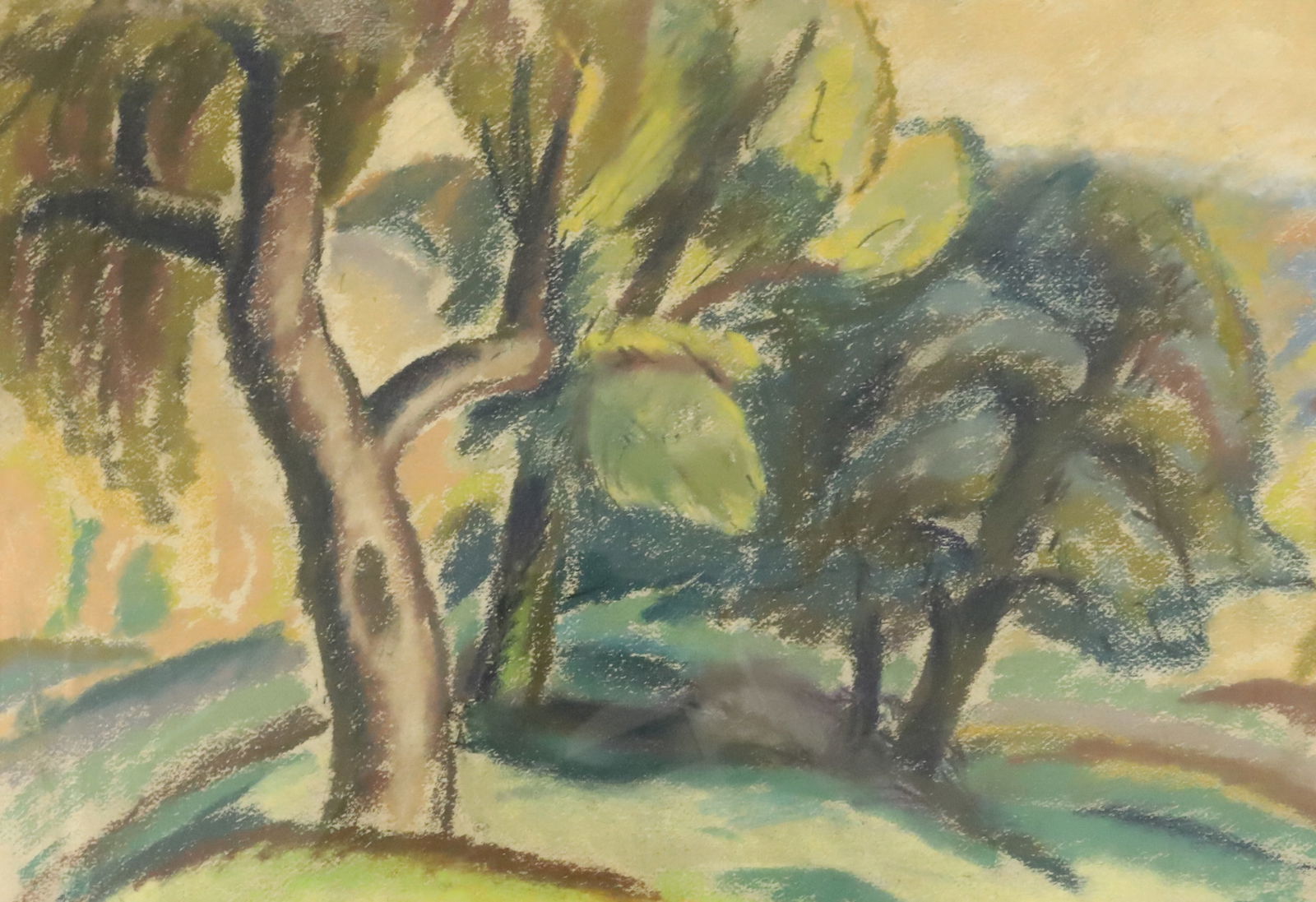 BERNARD GUSSOW, FRAMED PASTEL DRAWING (1 of 8)