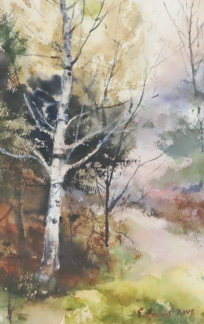 EDWIN "ED" HAVAS, FRAMED WATERCOLOR (1 of 6)