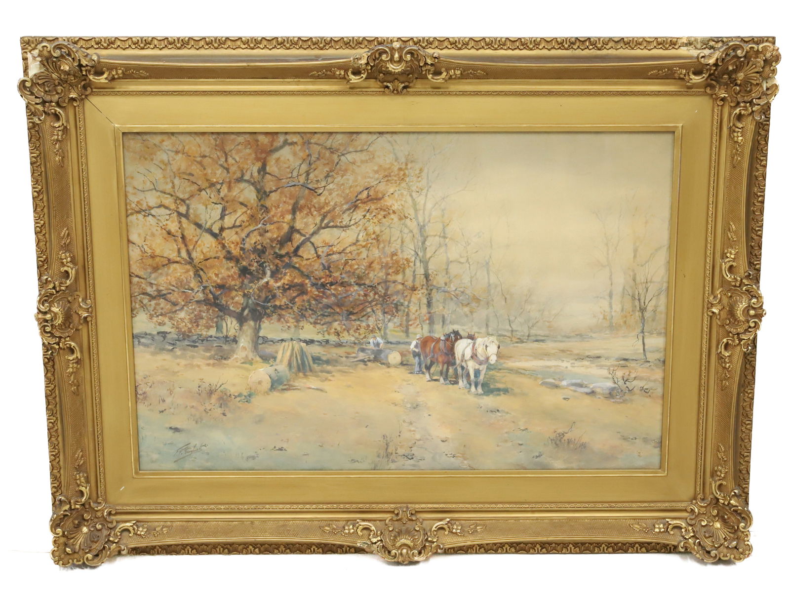 FRANK F. ENGLISH, FRAMED WATERCOLOR (1 of 8)