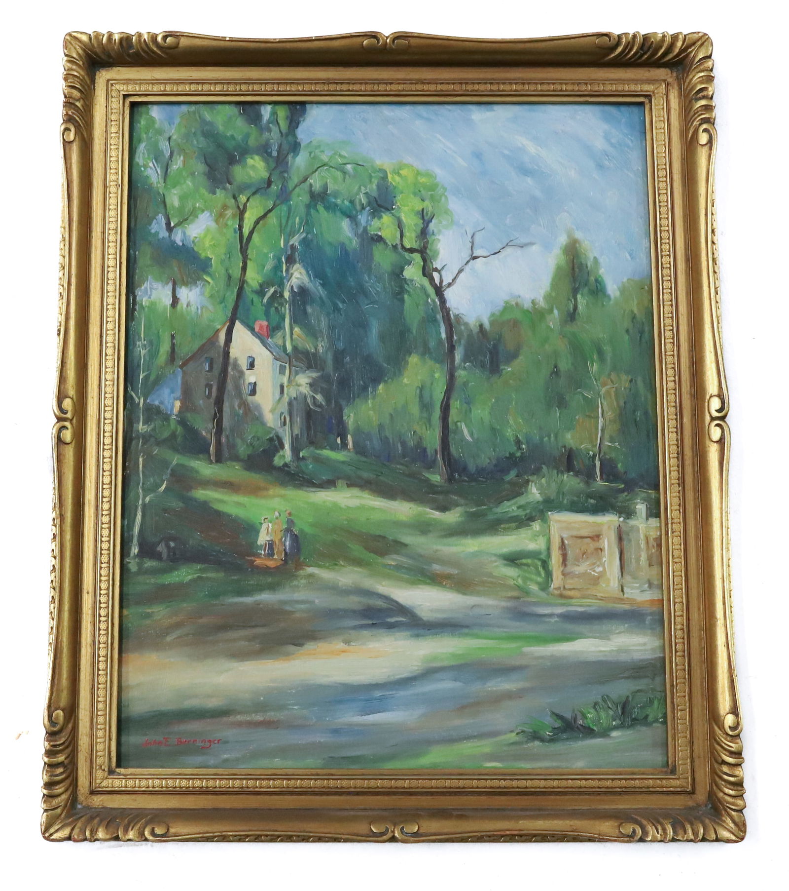 JOHN E. BERNINGER, OIL ON BOARD (1 of 9)