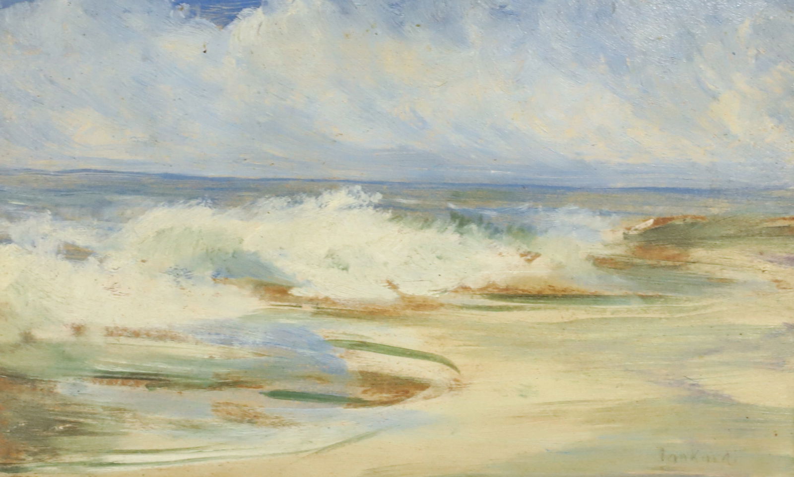 OIL ON ARTIST'S BOARD, SGND. TANKARD (1 of 5)