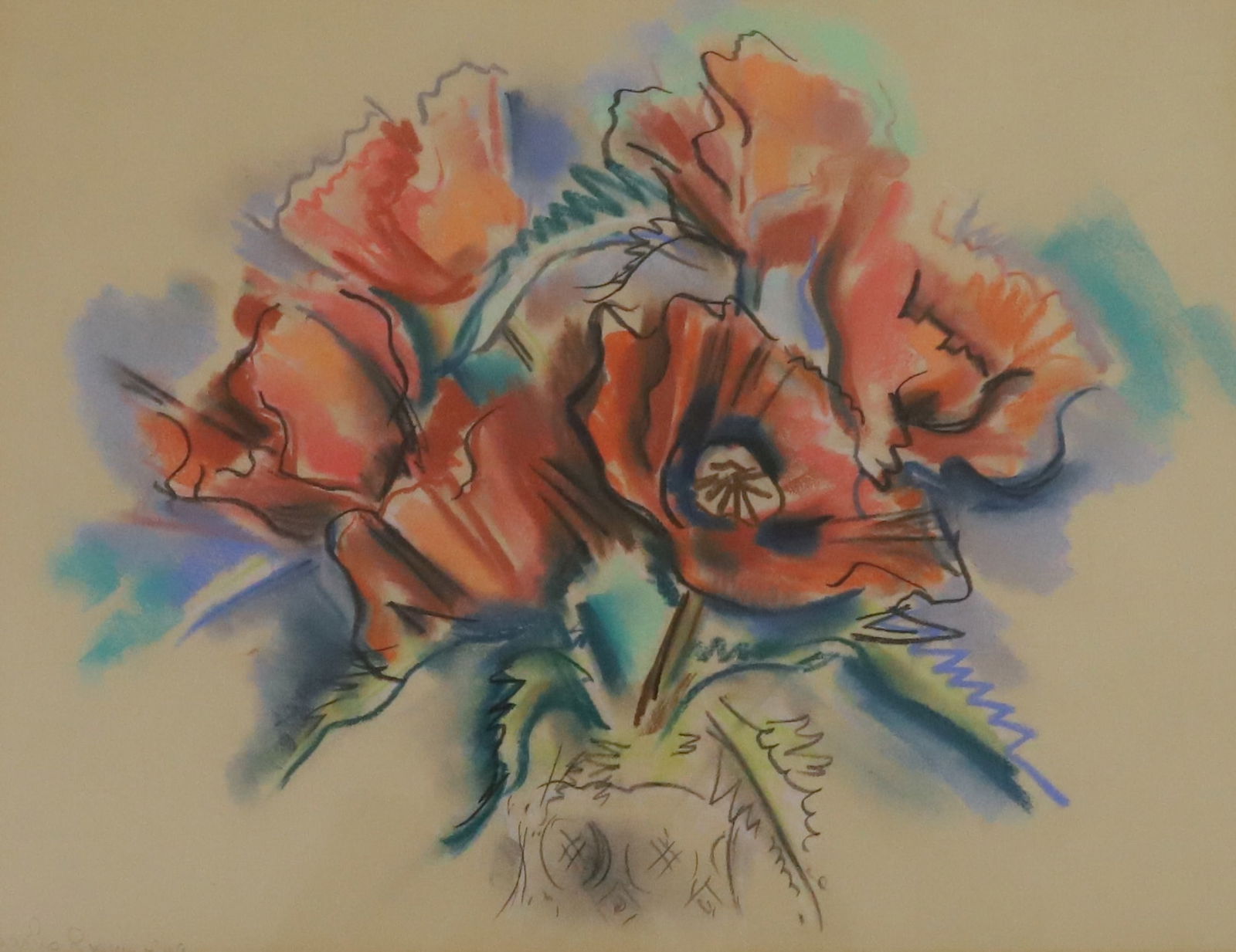 CHARLES ROSEN, PASTEL ON PAPER (1 of 7)