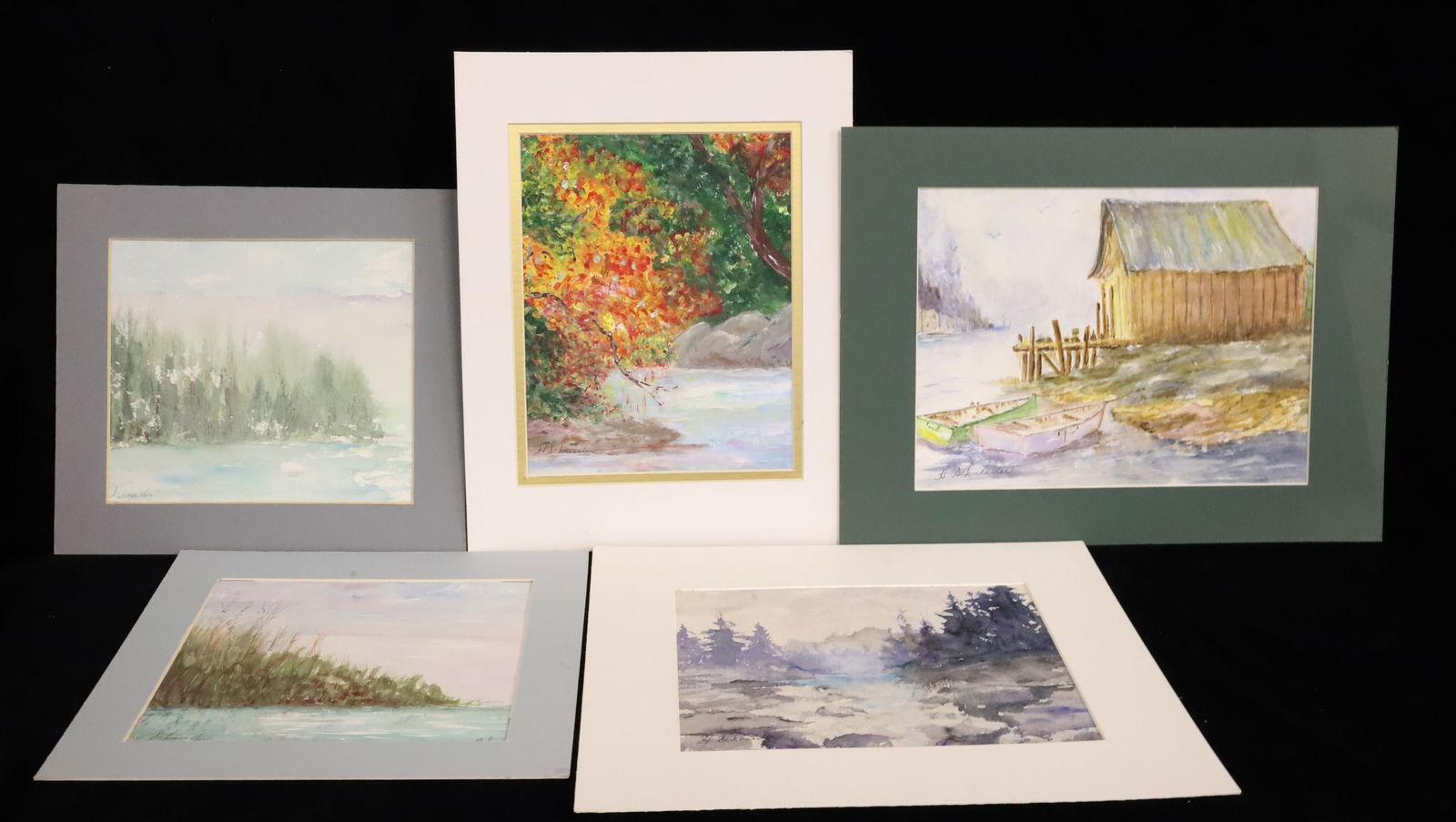 LOT OF HENRIETTA SCHNEIDER WATERCOLORS (1 of 7)