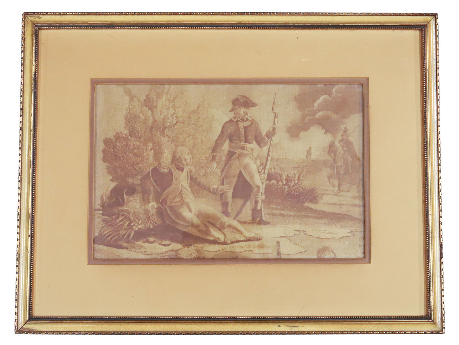 FRAMED TEXTILE "LA SENTINELLE ENDORMIE" (1 of 7)