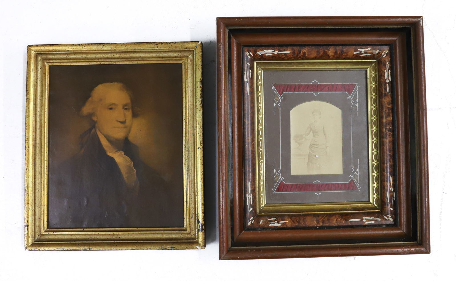 G. WASHINGTON PRINT AND FRAMED CDV (1 of 8)