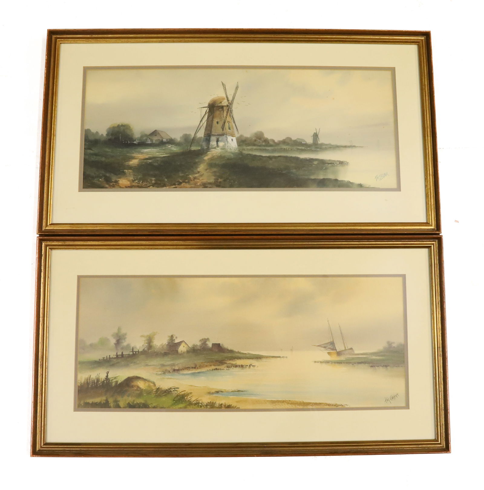 (2) PAULINE MEYER COLYAR FRAMED WATERCOLORS (1 of 8)