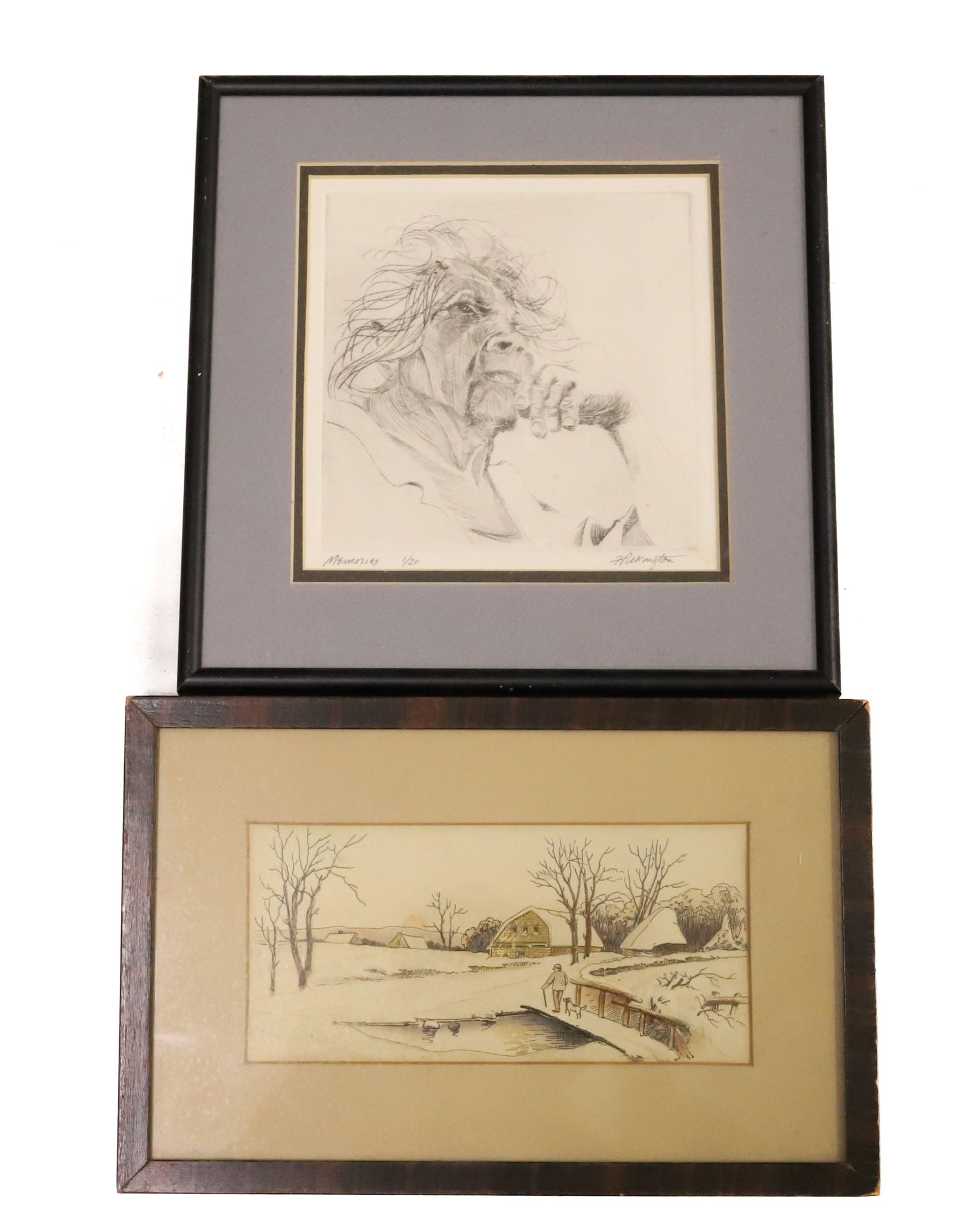 (2) FRAMED ARTWORK PIECES (1 of 5)