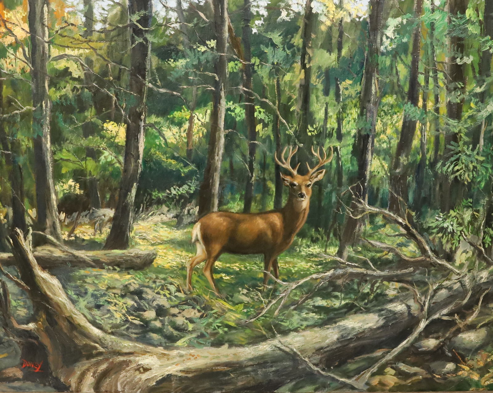 LARGE ROBERT DONEY, OIL ON CANVAS (1 of 7)