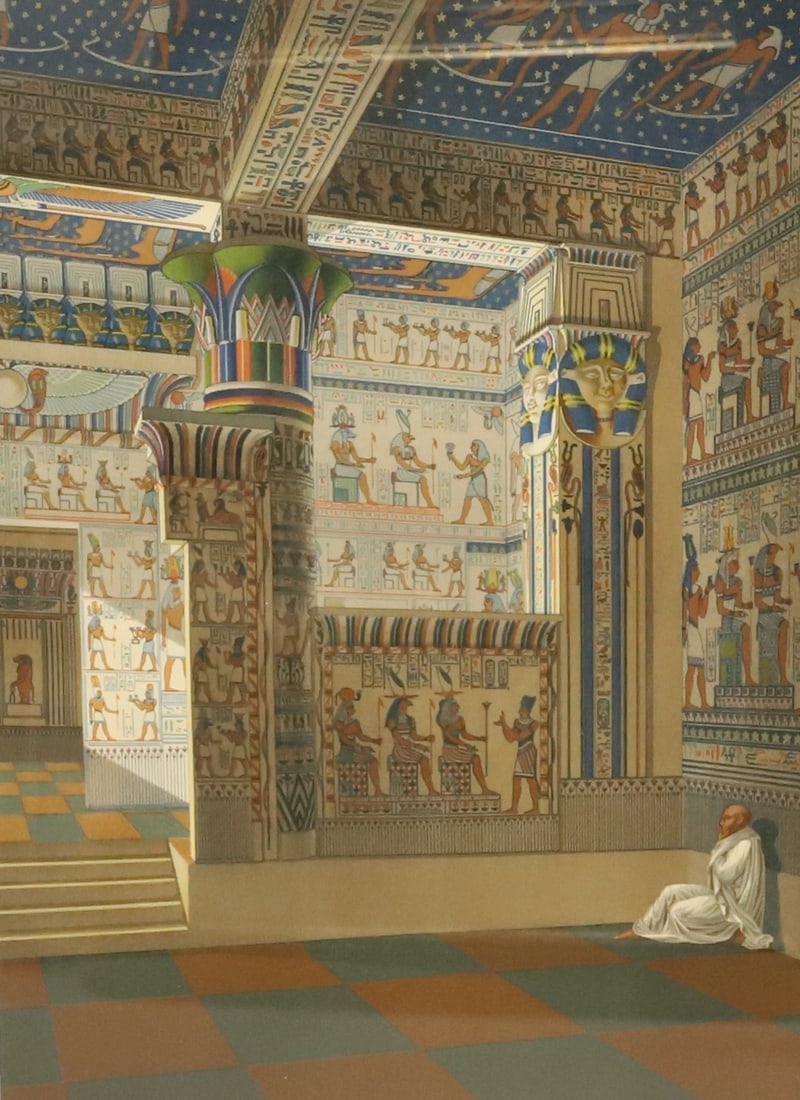 FRAMED PRINT OF EGYPTIAN TEMPLE (1 of 7)