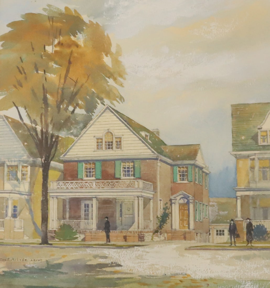 GEORGE P. MCLANE WATERCOLOR (1 of 8)