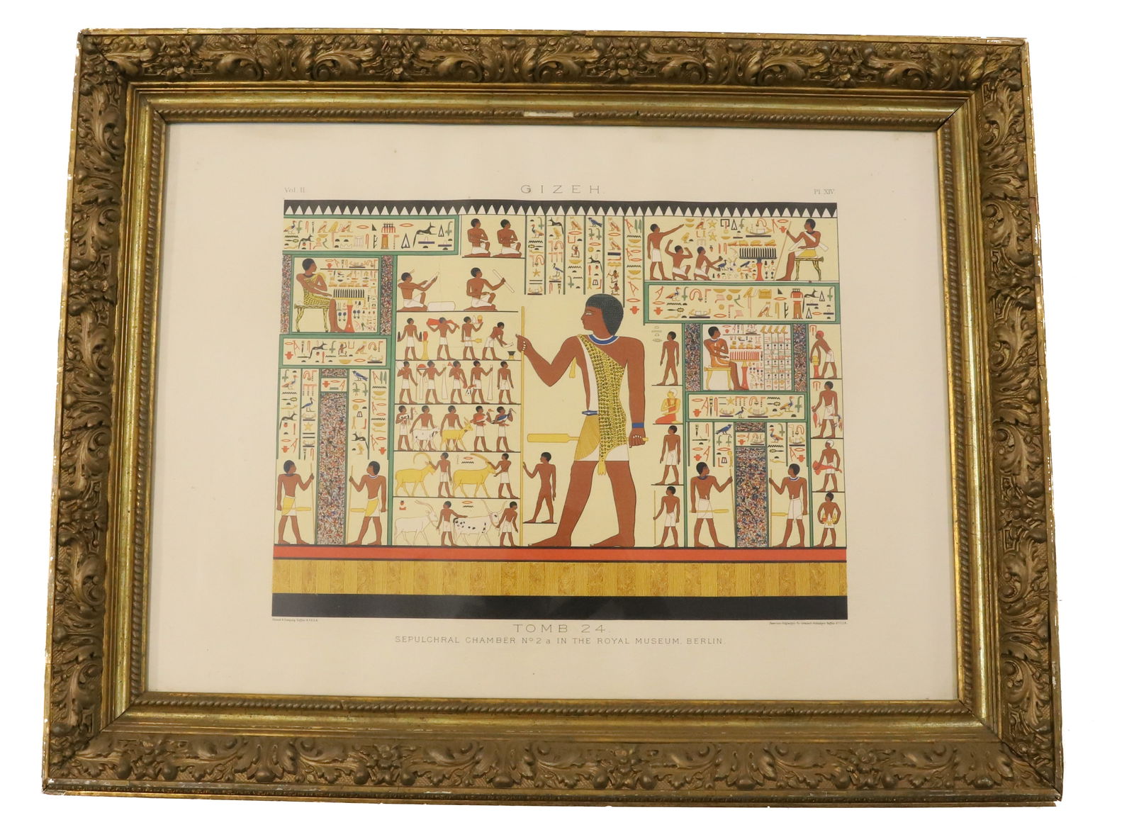 FRAMED PRINT OF EGYPTIAN TOMB (1 of 9)