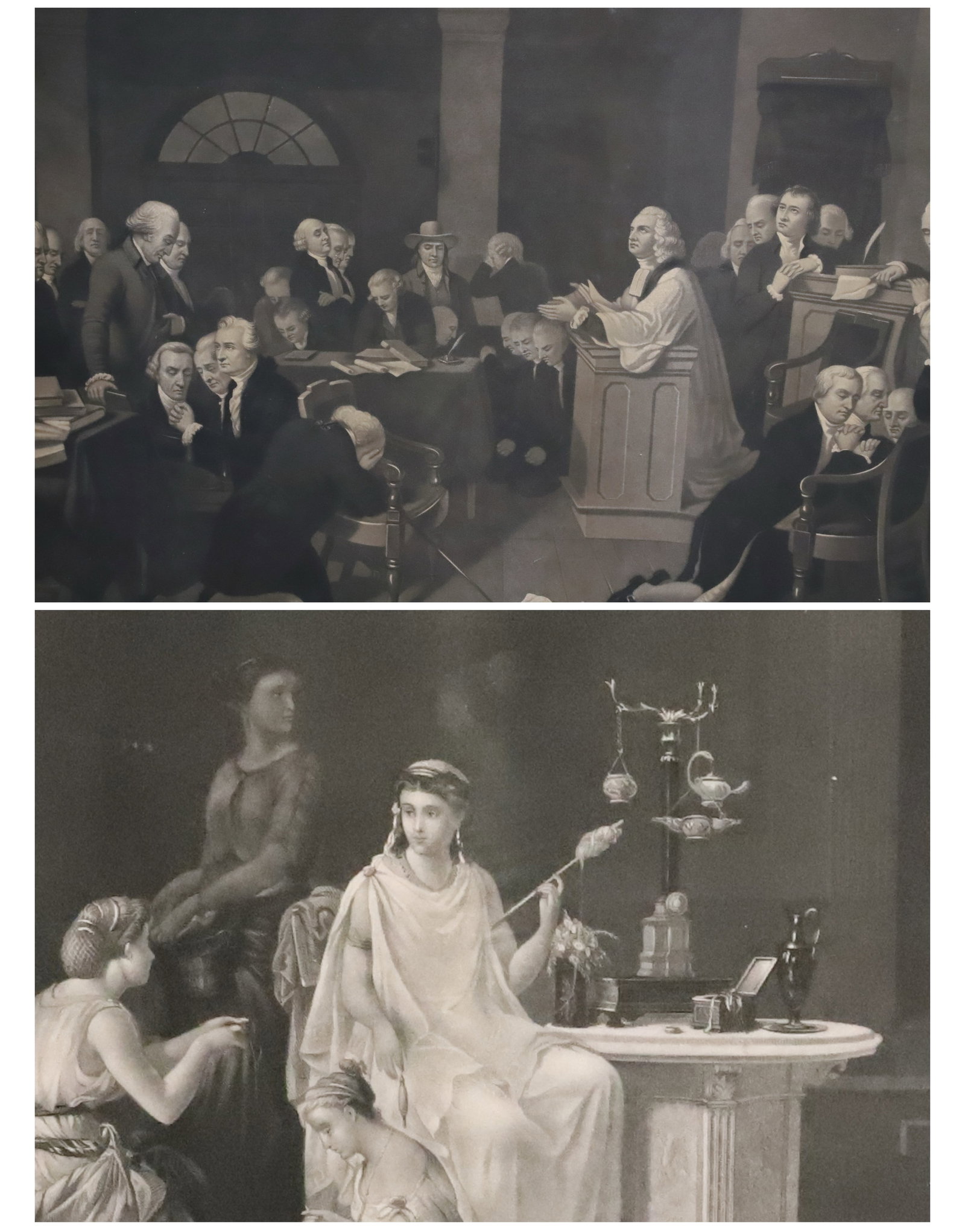 (2) ANTIQUE ENGRAVINGS (1 of 12)