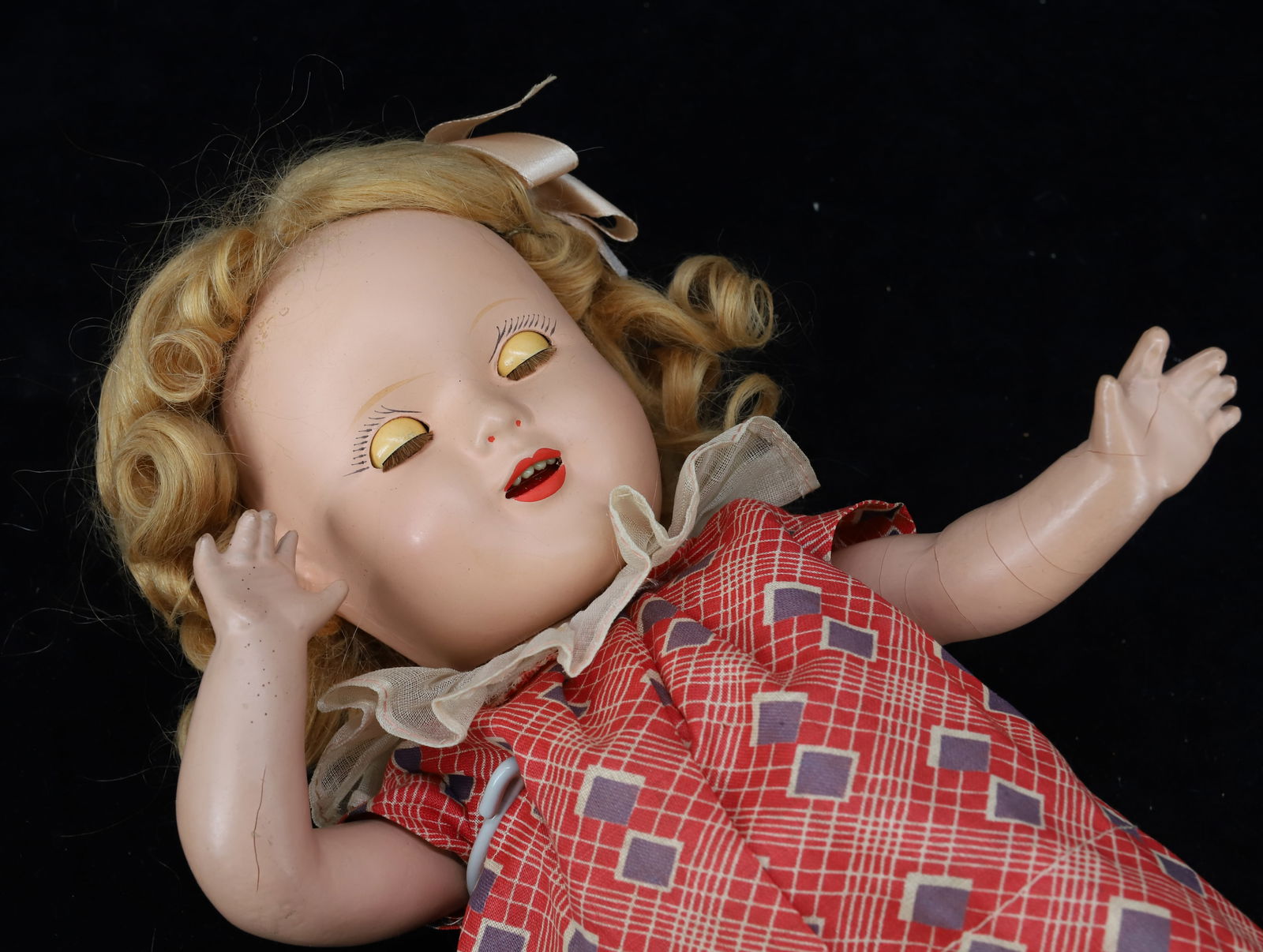 (2) COMPOSITION DOLLS - 7