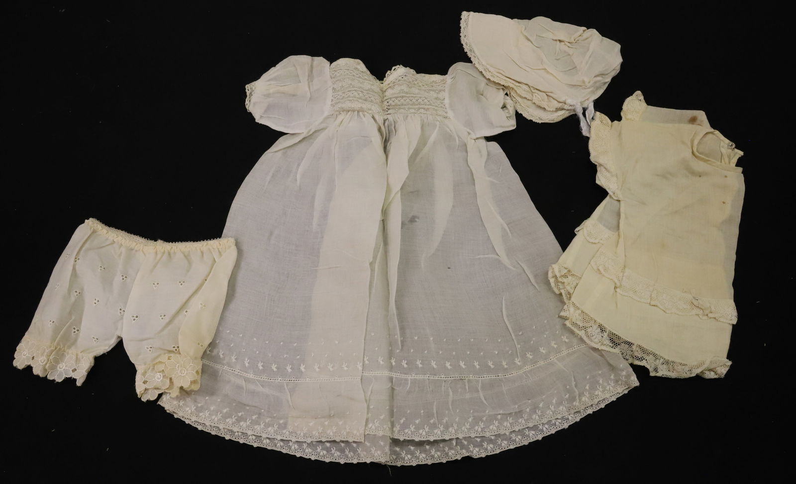 (27) ANTIQUE WHITE DOLL CLOTHES (1 of 10)