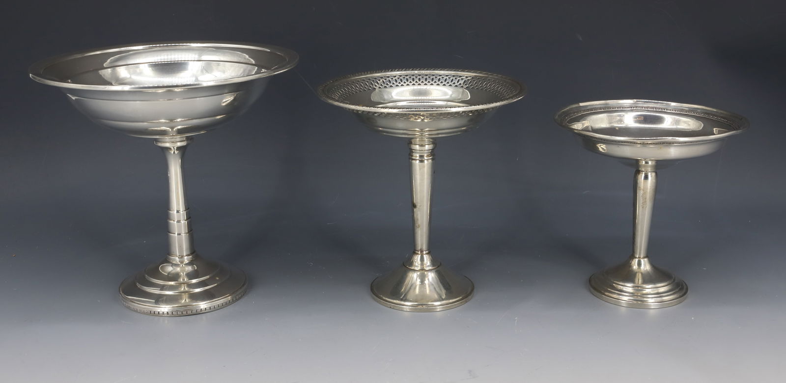 (3) STERLING SILVER WEIGHTED COMPOTES (1 of 5)