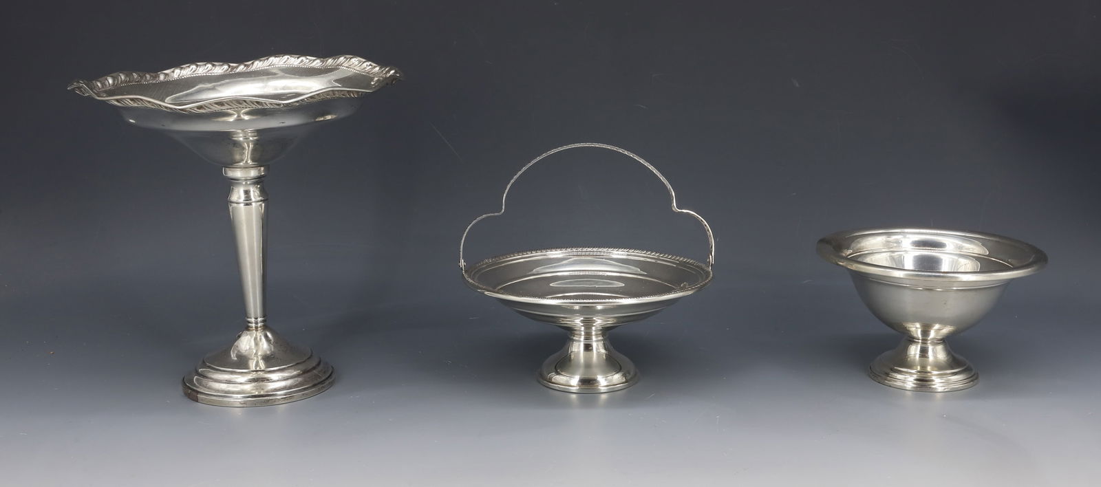 (3) STERLING SILVER WEIGHTED COMPOTES (1 of 5)