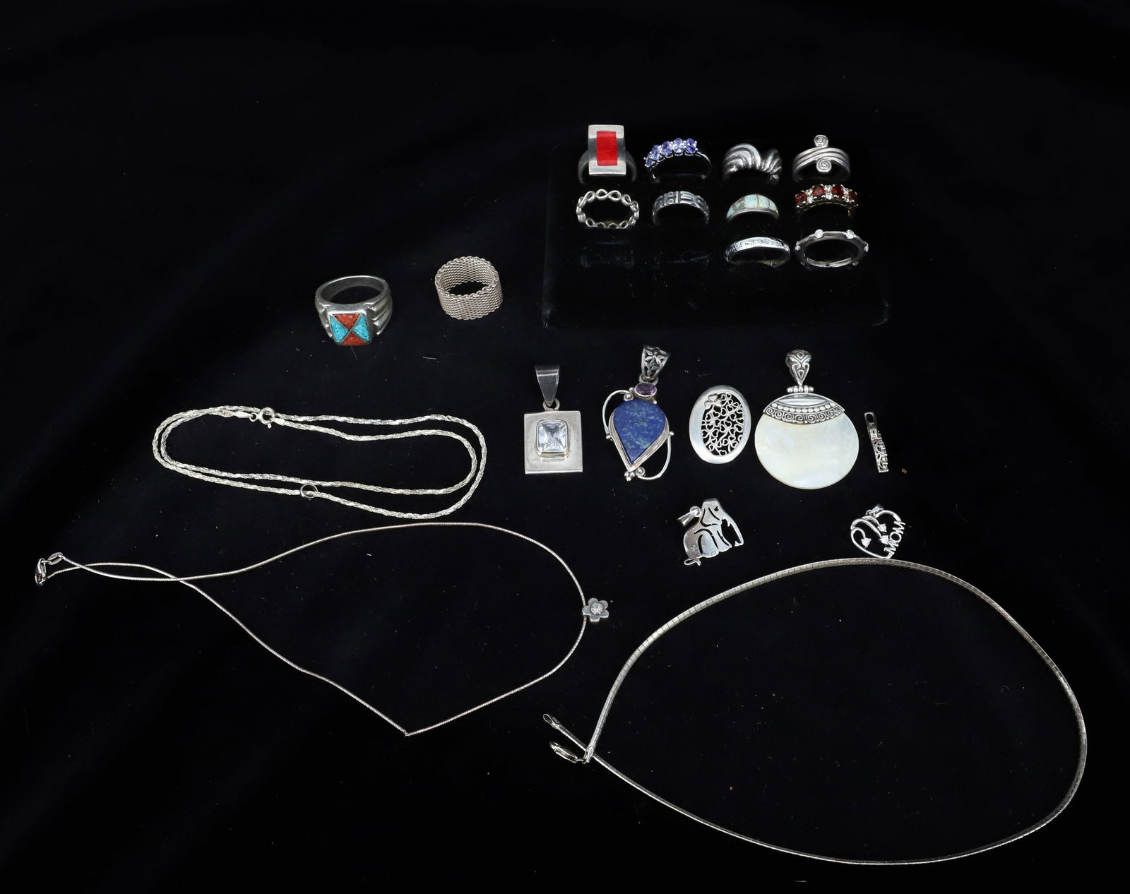 STERLING SILVER JEWELRY LOT (1 of 5)