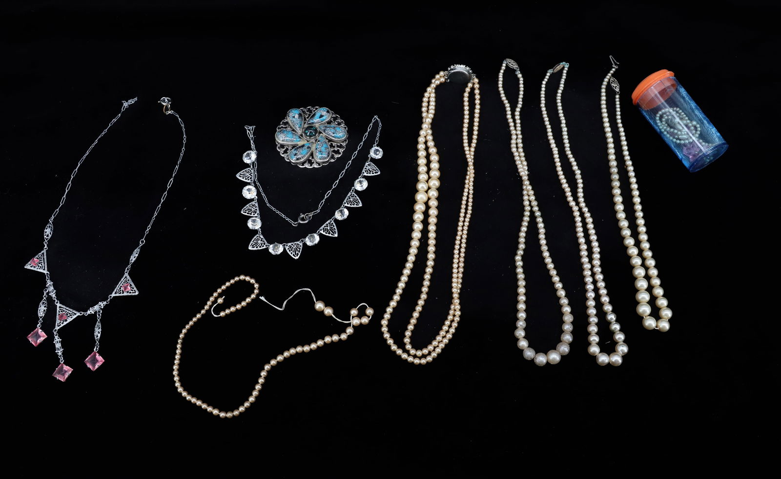 ART DECO COSTUME JEWELRY LOT (1 of 4)