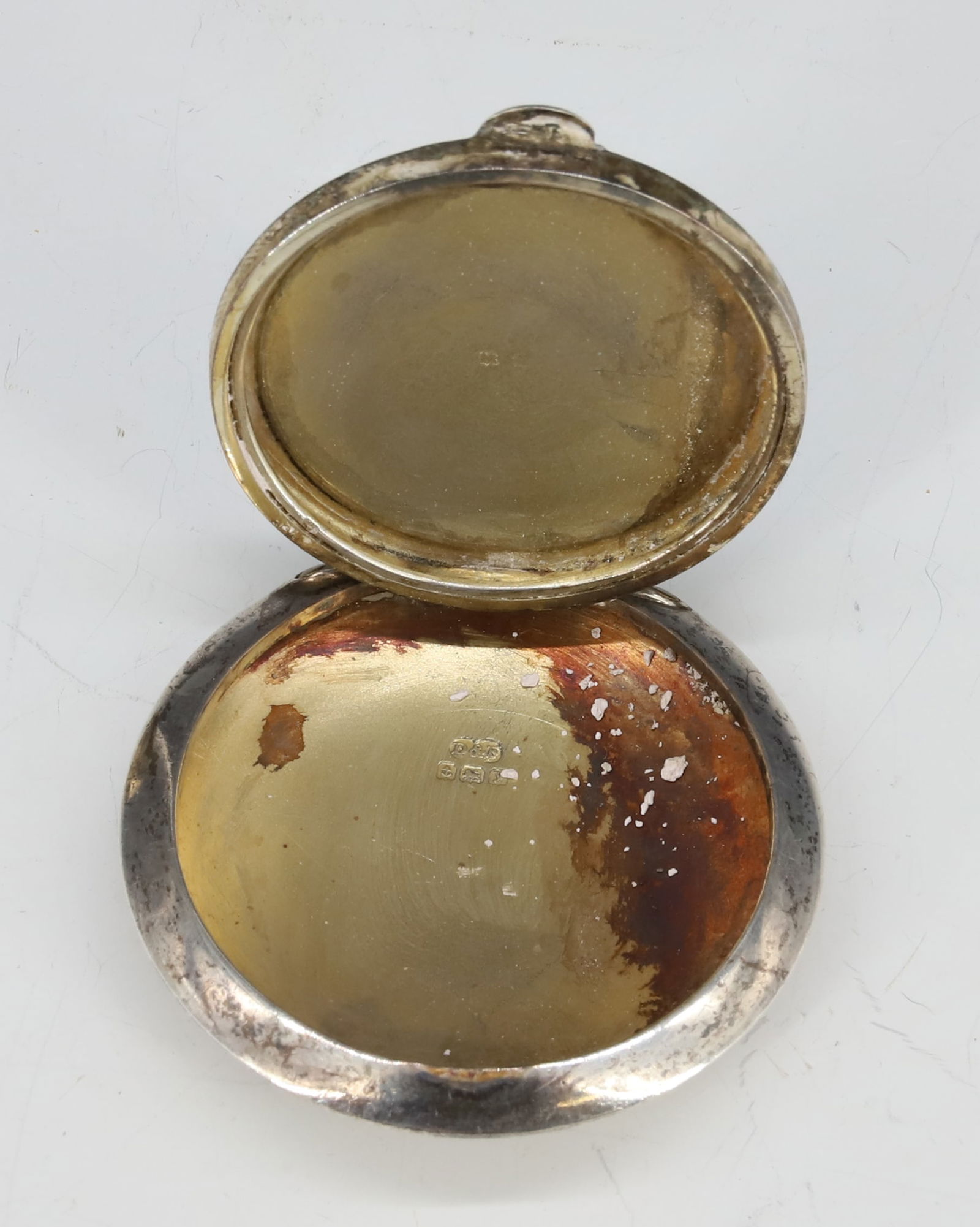 STERLING SILVER ENAMEL COMPACT - 3