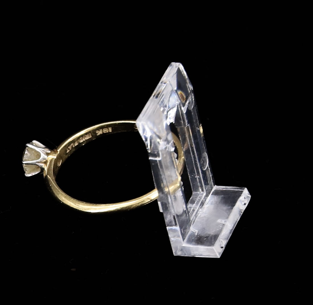 14K DIAMOND RING - 6