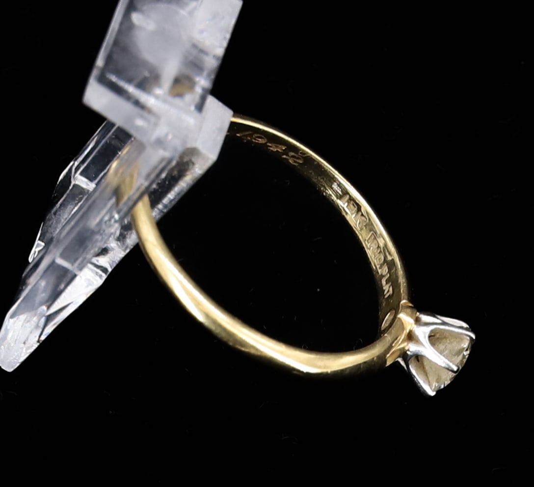 14K DIAMOND RING - 7