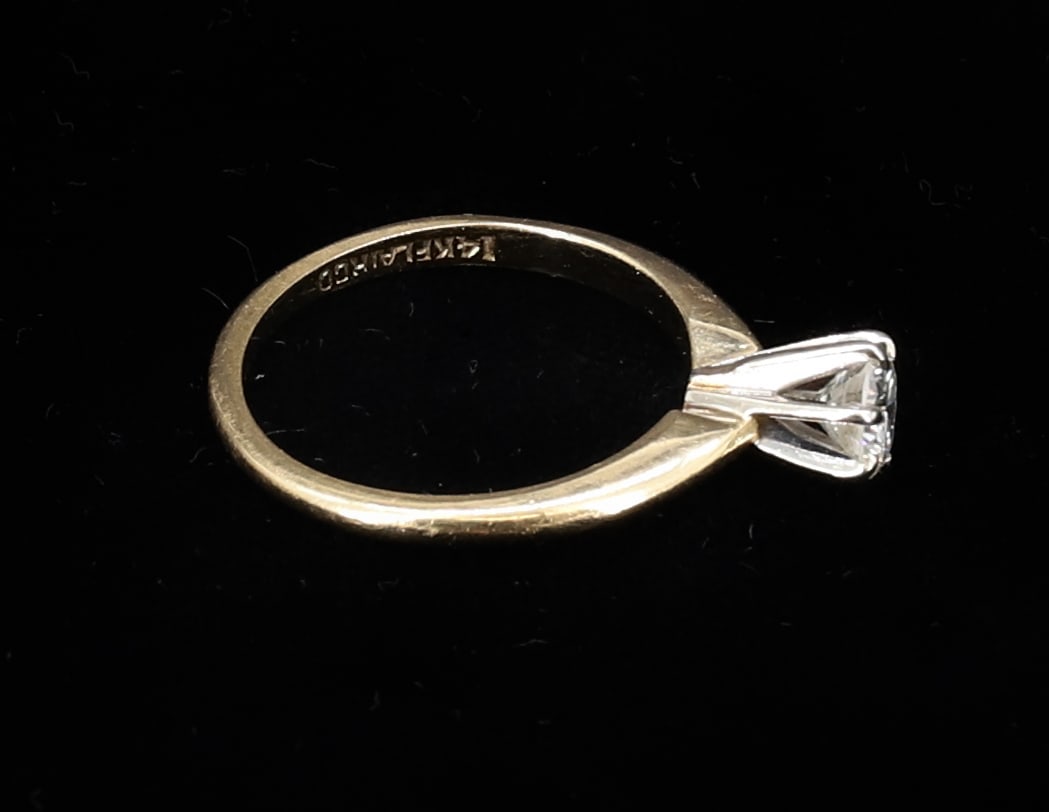 14K DIAMOND RING - 3