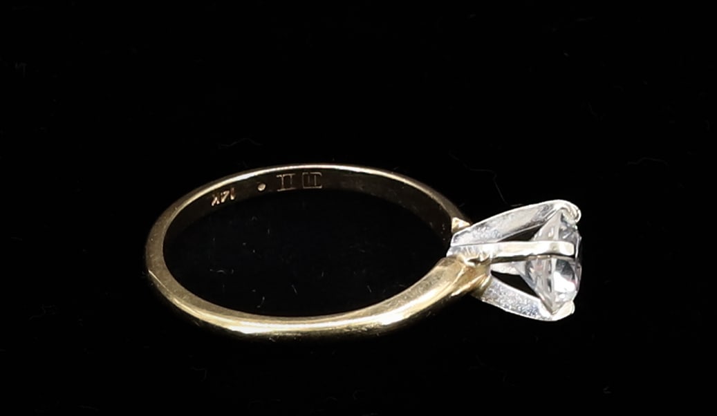 14K DIAMOND RING - 2