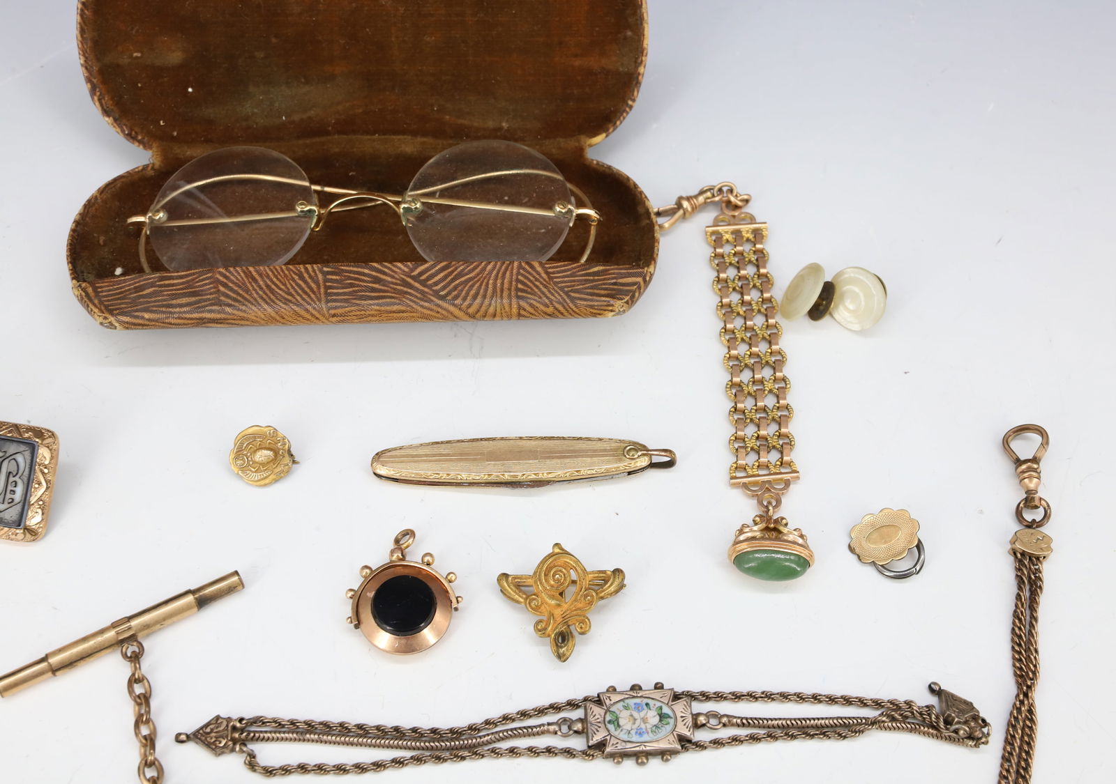 VICTORIAN WATCH CHAINS,SPECTACLES - 3