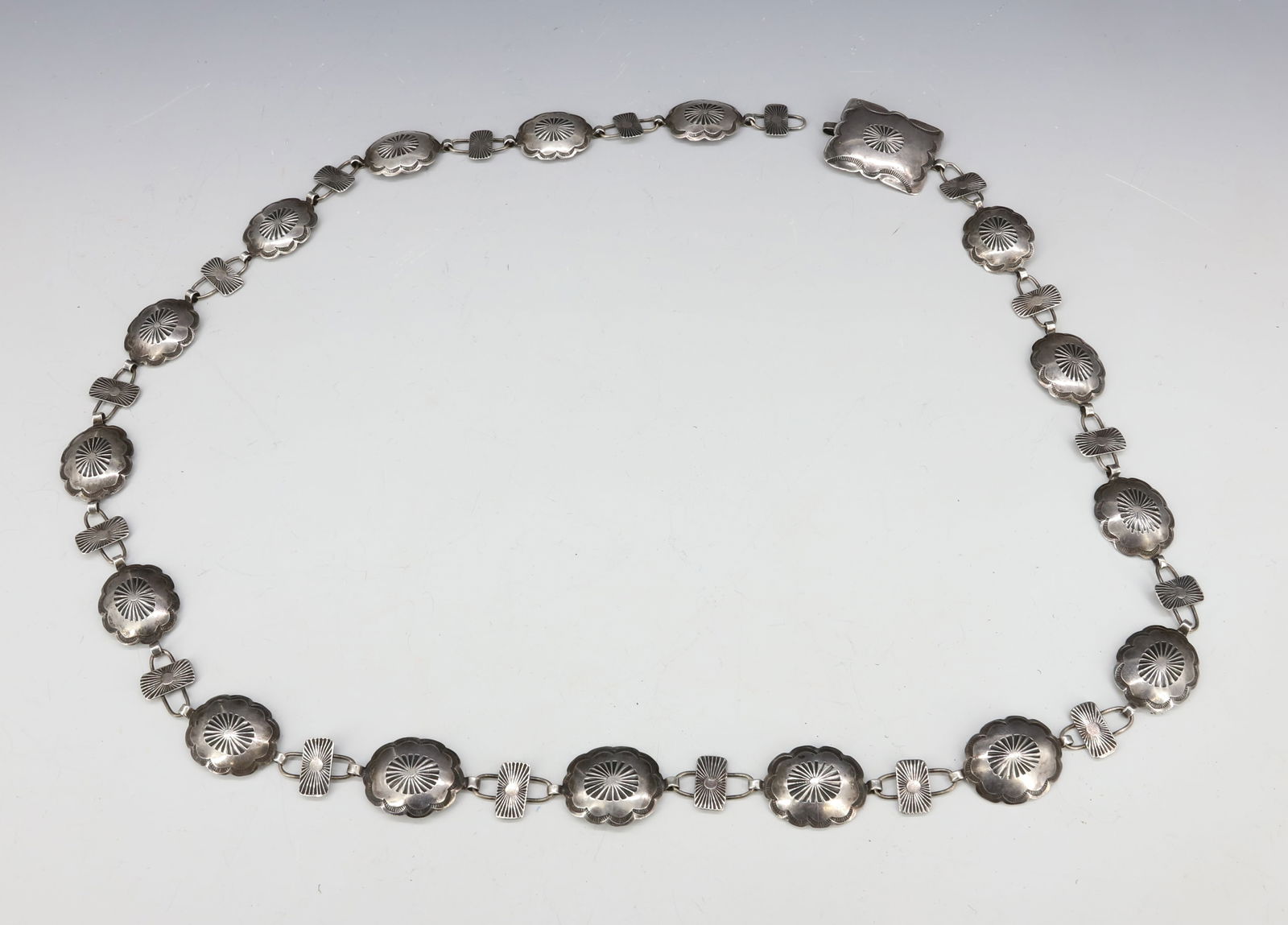 NATIVE AMERICAN SILVER BELT (1 of 3)