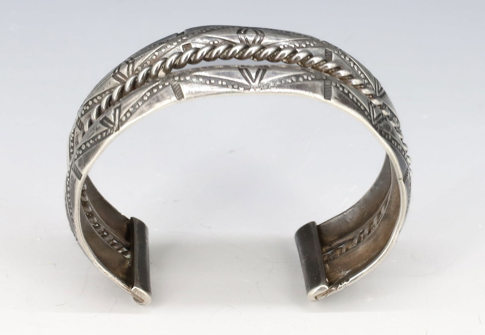 SILVER NATIVE AMERICAN CUFF - 2