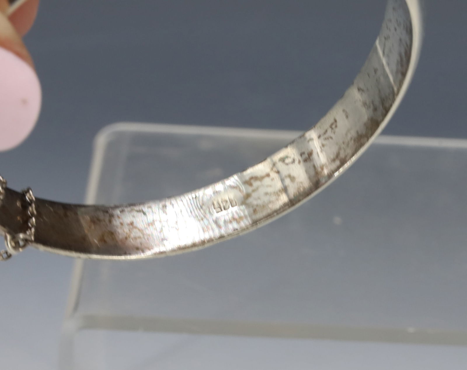(4) STERLING SILVER BANGLE/CUFFS - 5