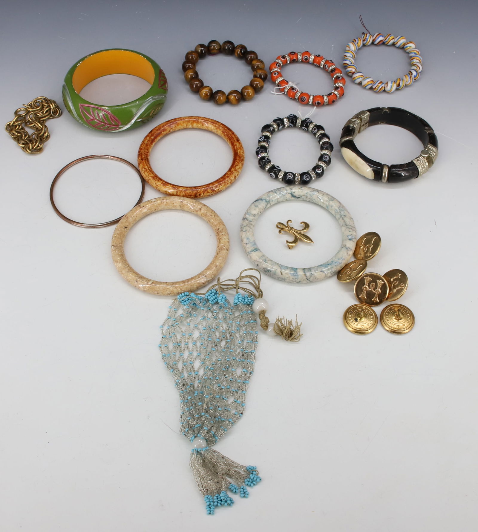 JEWELRY LOT BANGLES,BRACELETS (1 of 3)