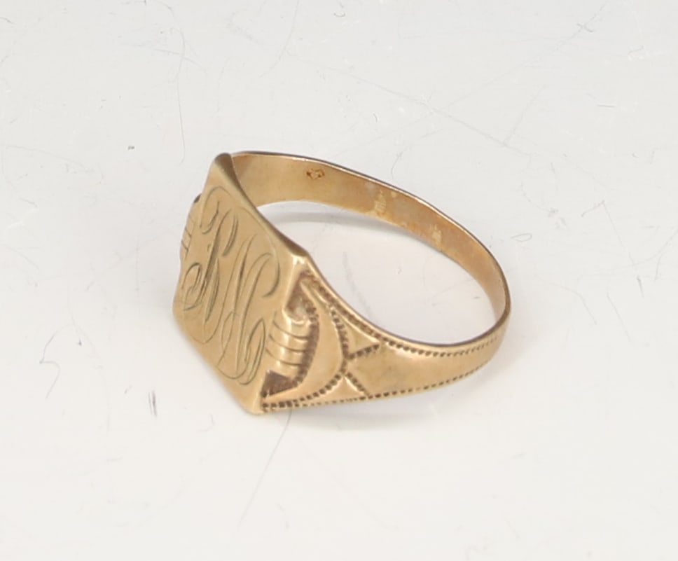 10K SIGNET RING - 4