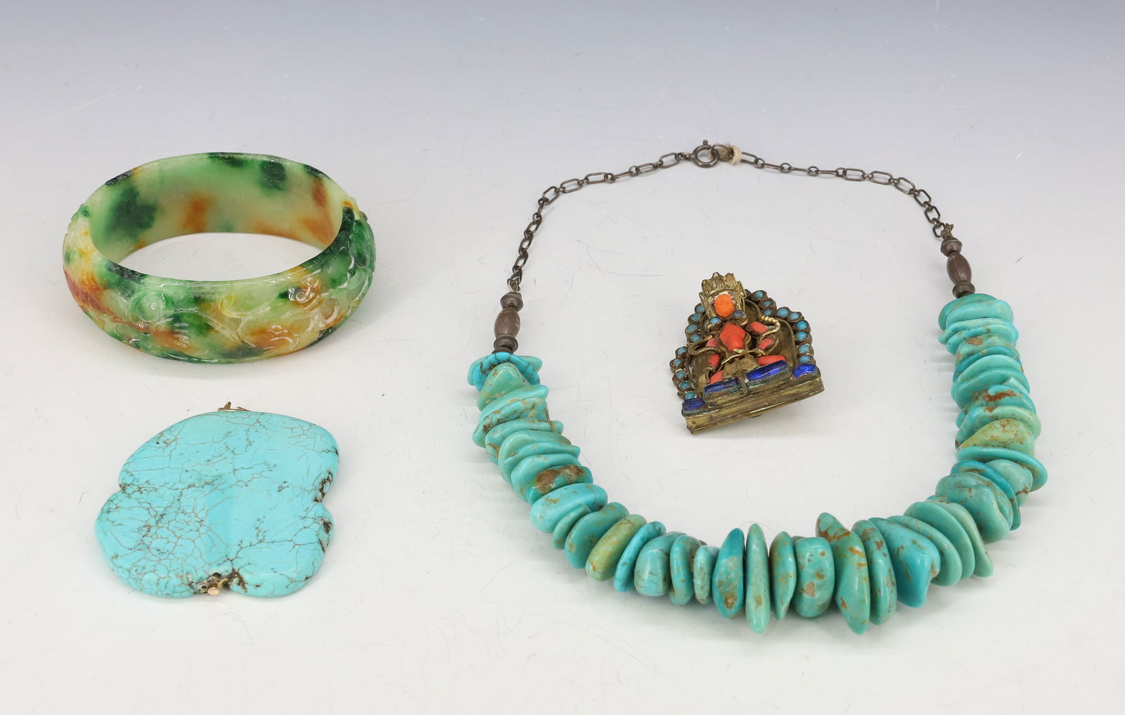 NATIVE AMERICAN TURQUOISE AND CHINESE JEWELRY (1 of 2)