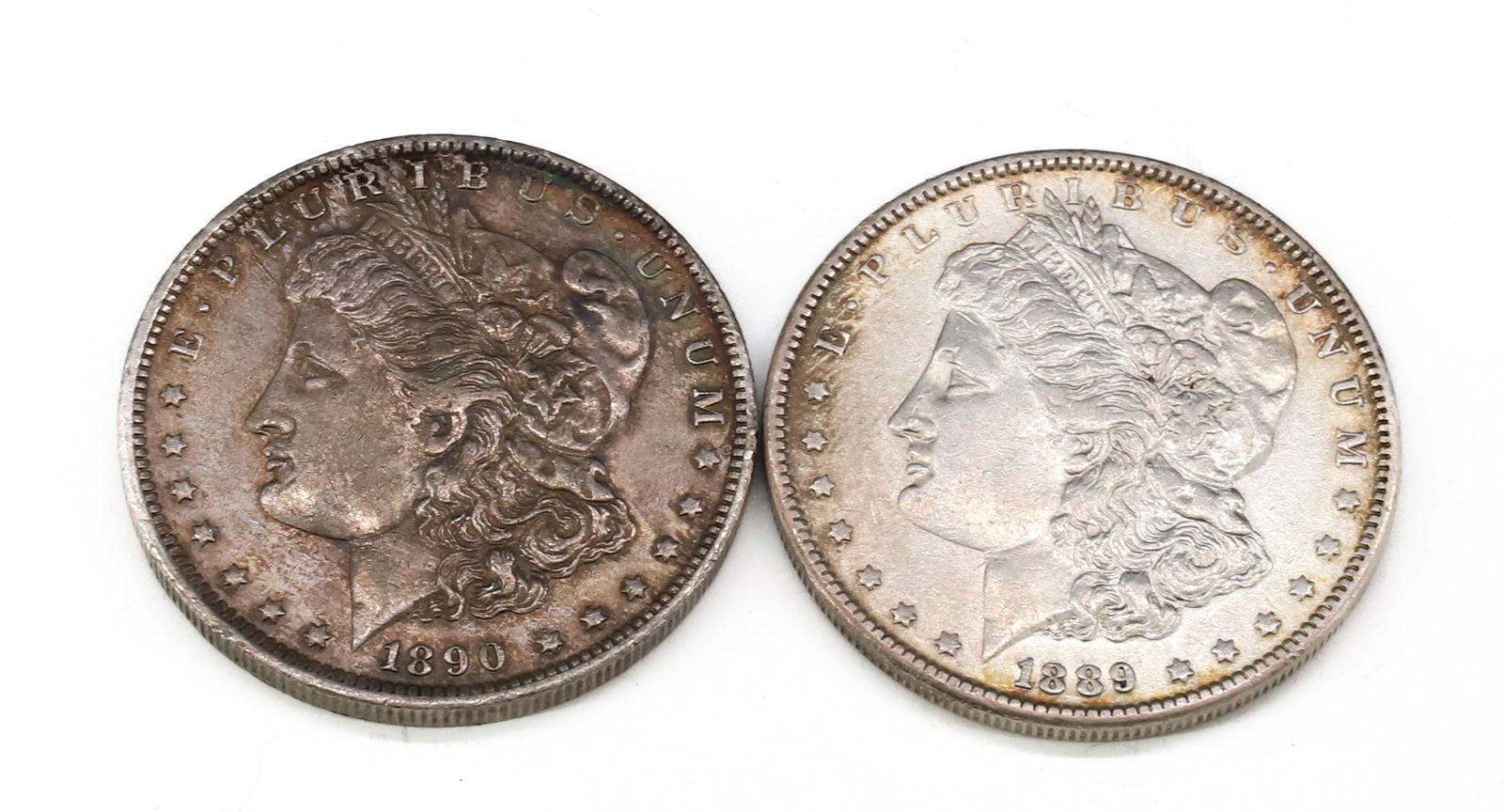 (2) MORGAN DOLLARS: 1889 AND 1890 O PLEASE READ CAREFULLY - SINCE THIS IS A COIN SALE PLEASE NOTE. ITEMS MUST BE PAID FOR THROUGH LIVE AUCTIONEERS OR WITH CASH OR CHECK IN PERSON - Terms for Purchasing and Shipping