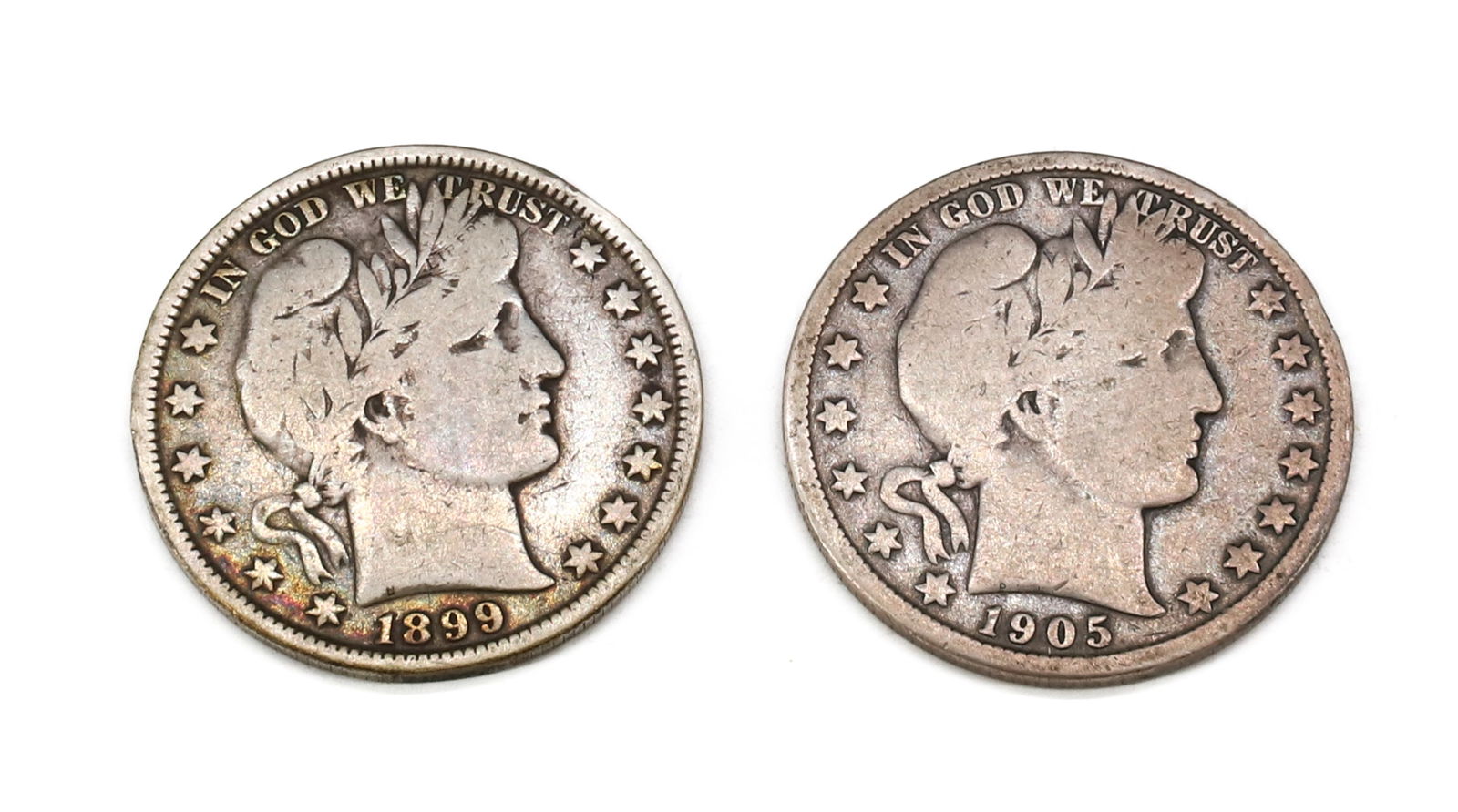 (5) BARBER HALF DOLLARS - 3