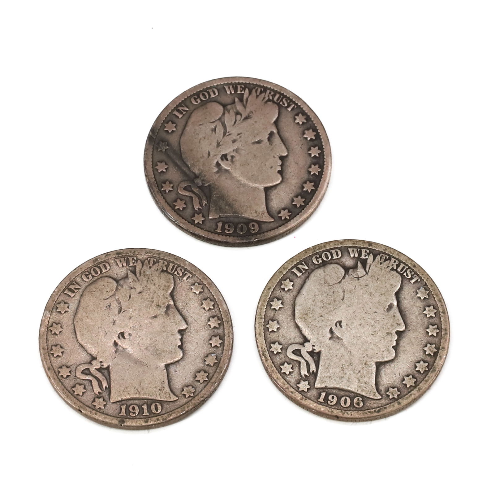 (5) BARBER HALF DOLLARS - 4