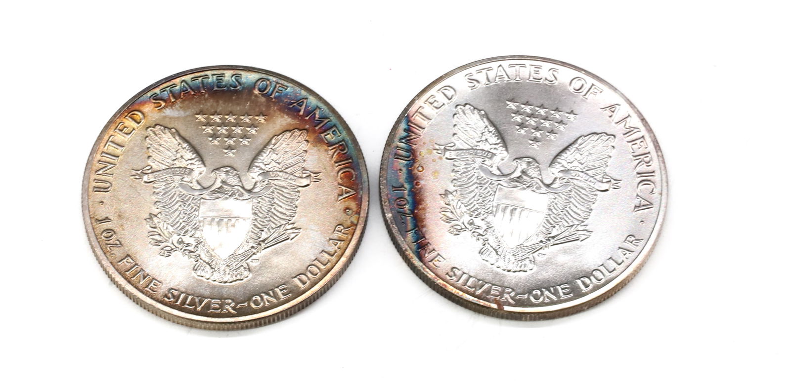 (2) SILVER AMERICAN EAGLE DOLLARS - 2