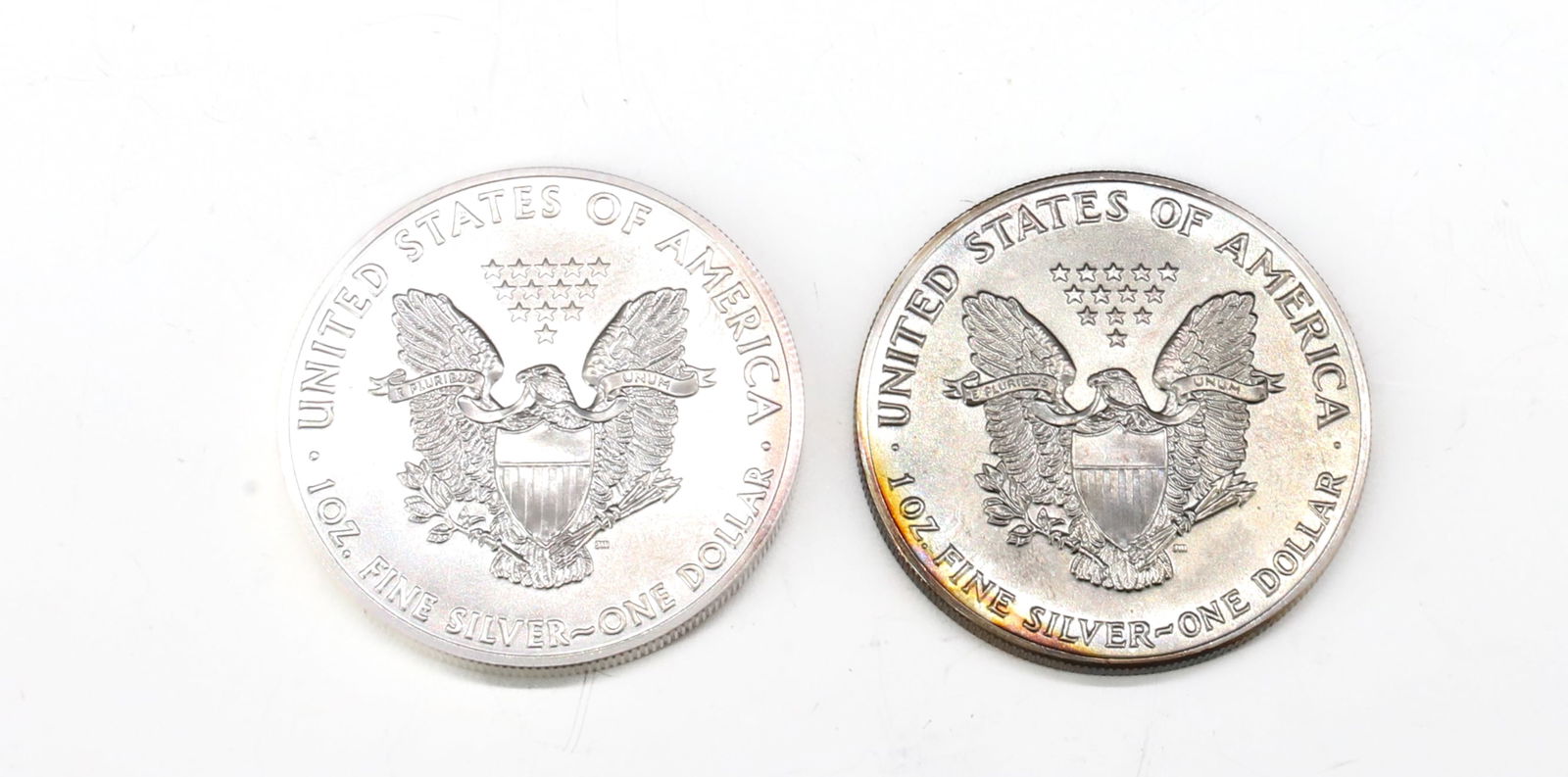 (2) SILVER AMERICAN EAGLE DOLLARS - 2