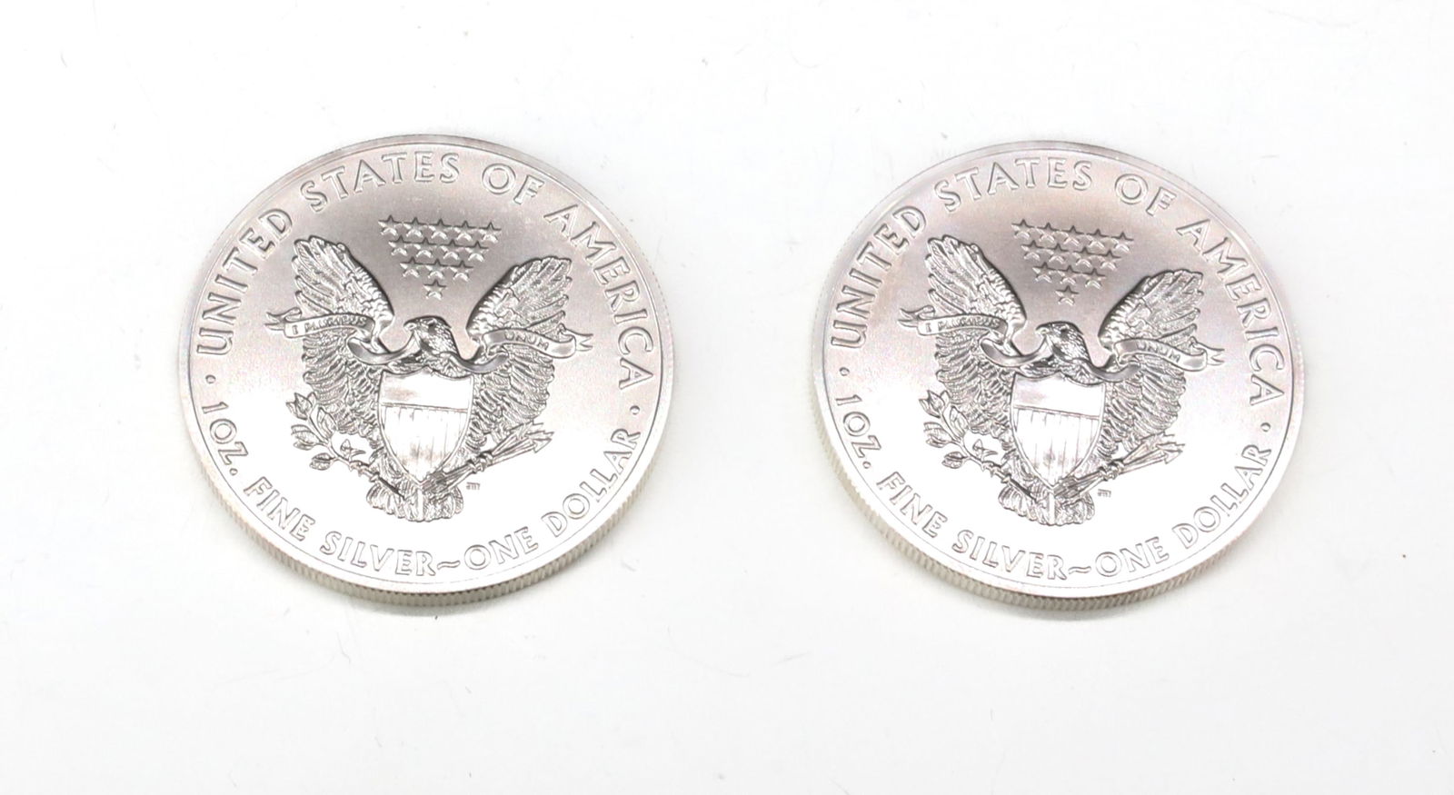 (2) SILVER AMERICAN EAGLE DOLLARS - 2