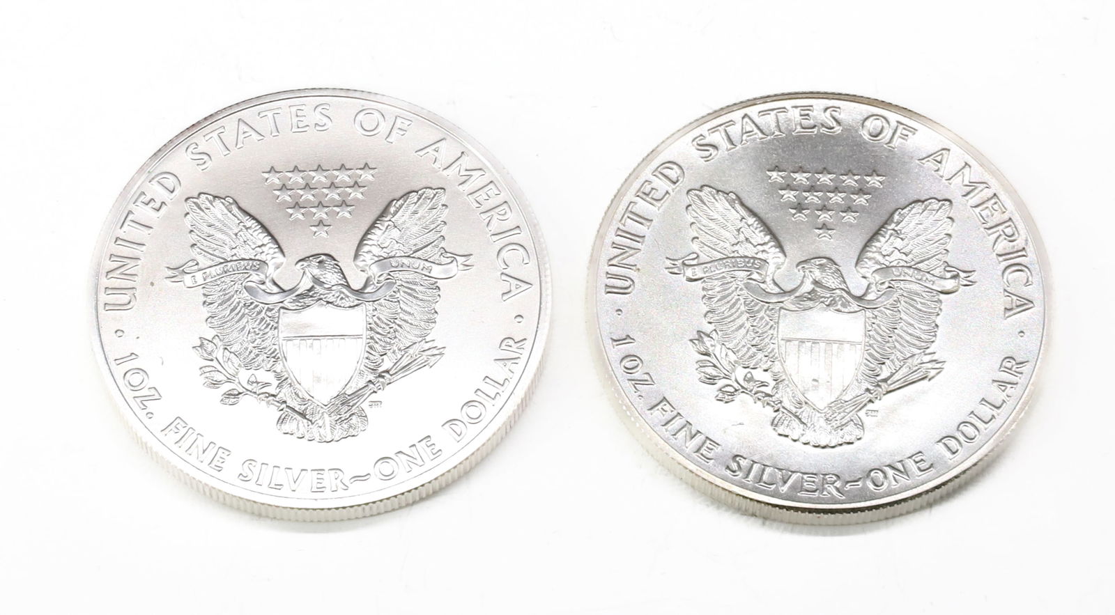 (2) SILVER AMERICAN EAGLE DOLLARS - 2