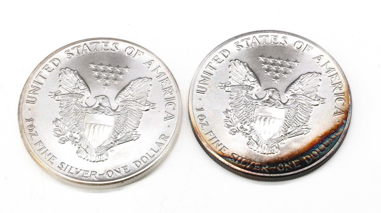 (2) SILVER AMERICAN EAGLE DOLLARS - 2