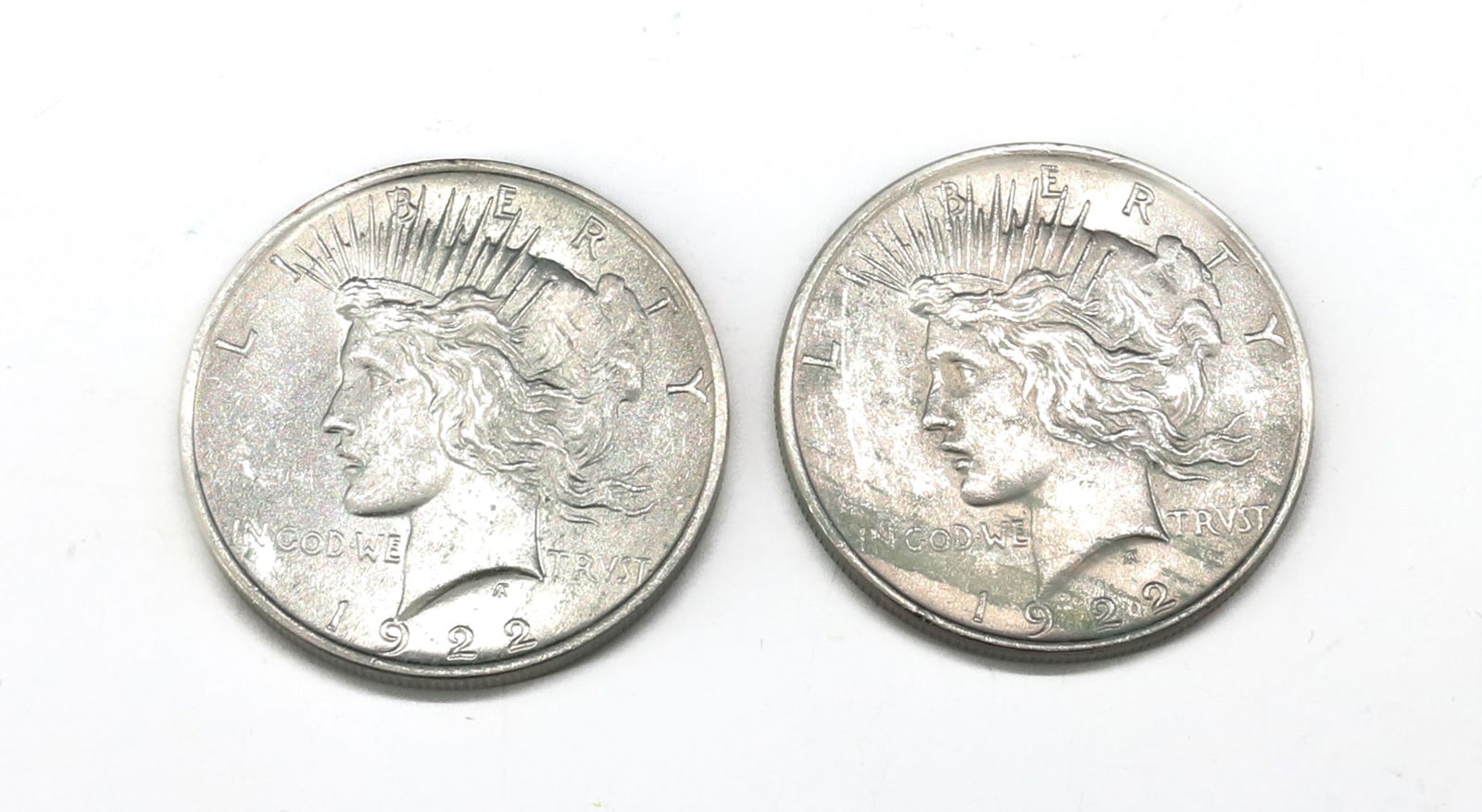 1922 AND 1923 PEACE DOLLARS (1 of 2)